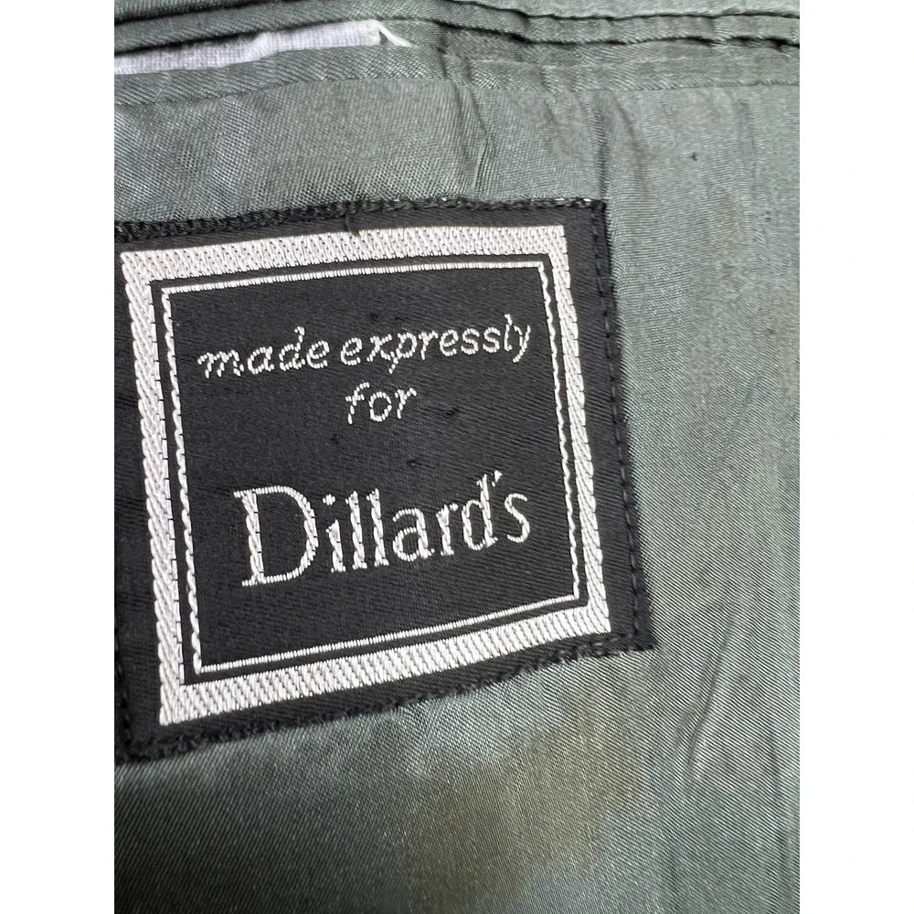 Yves‎ Saint Laurent Blazer Mens 42R Gray Plaid Wool Blend Sport Coat Dillard's